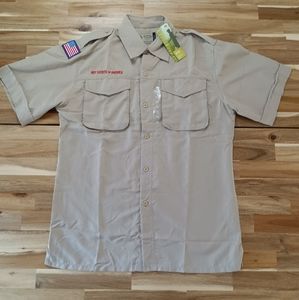 Boy Scouts of America Tan Youth XL Shirt Girl Scout